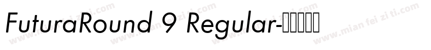 FuturaRound 9 Regular字体转换